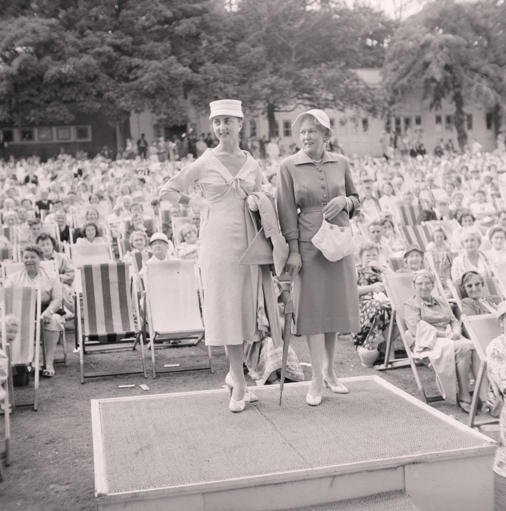 Detail of Daily Express fashion parade by Manx Press Pictures