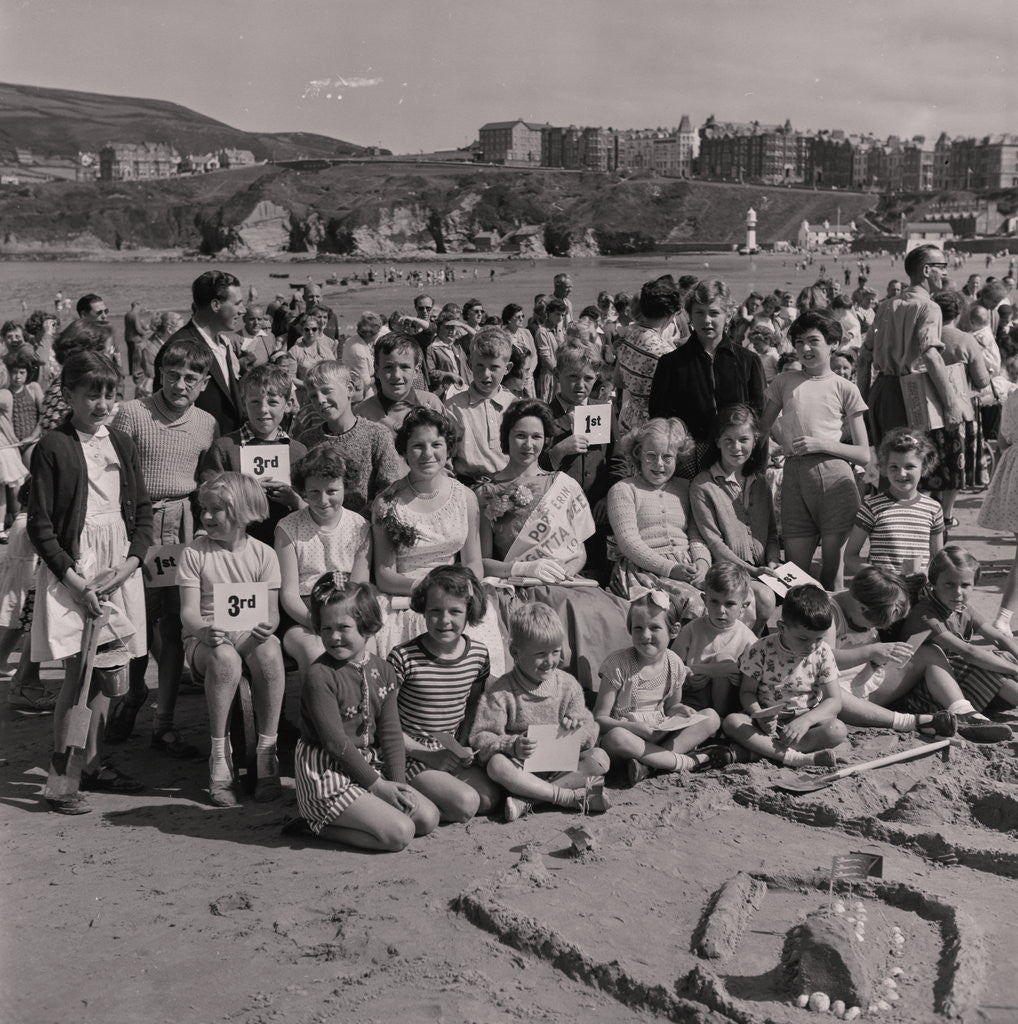 Detail of Sandcastle Competition, Port Erin by Manx Press Pictures