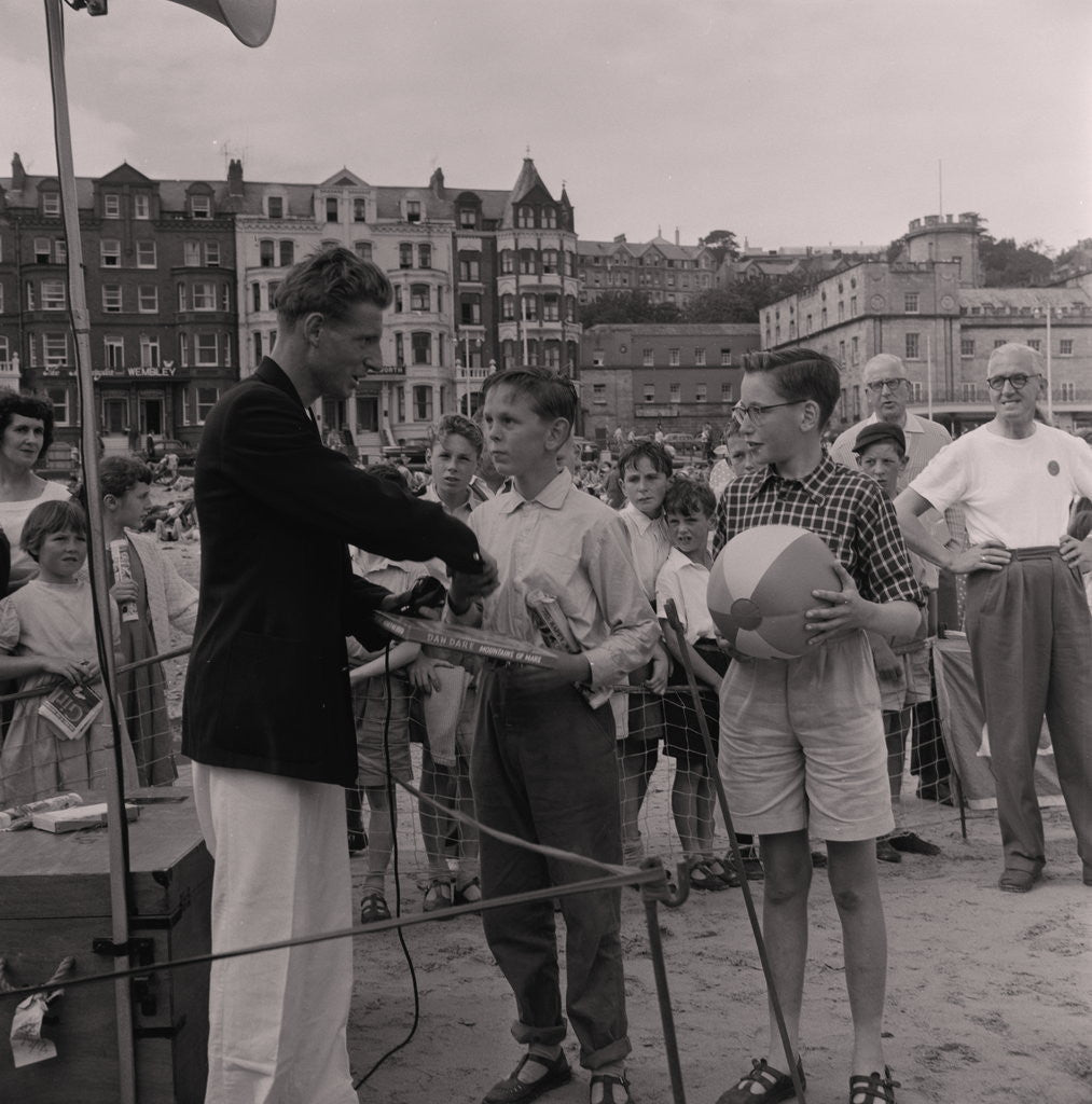 Detail of Beach competitions, Eagle and Girl by Manx Press Pictures