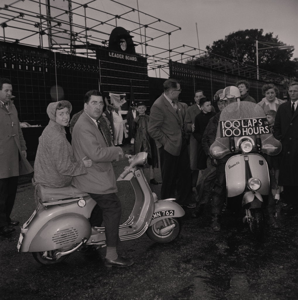 Detail of Vespa 100 laps, TT course by Manx Press Pictures