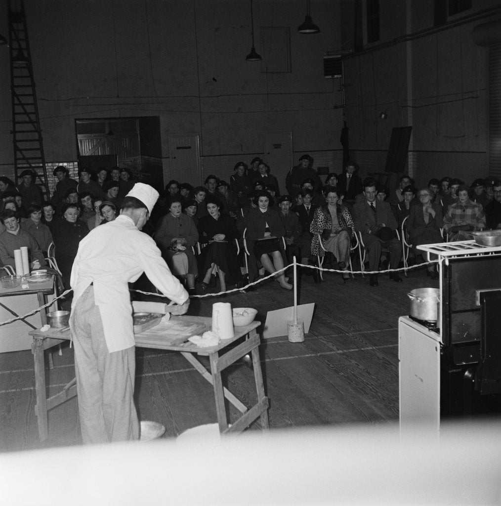 Detail of Army cooking demonstration, Drill Hall, Douglas by Manx Press Pictures