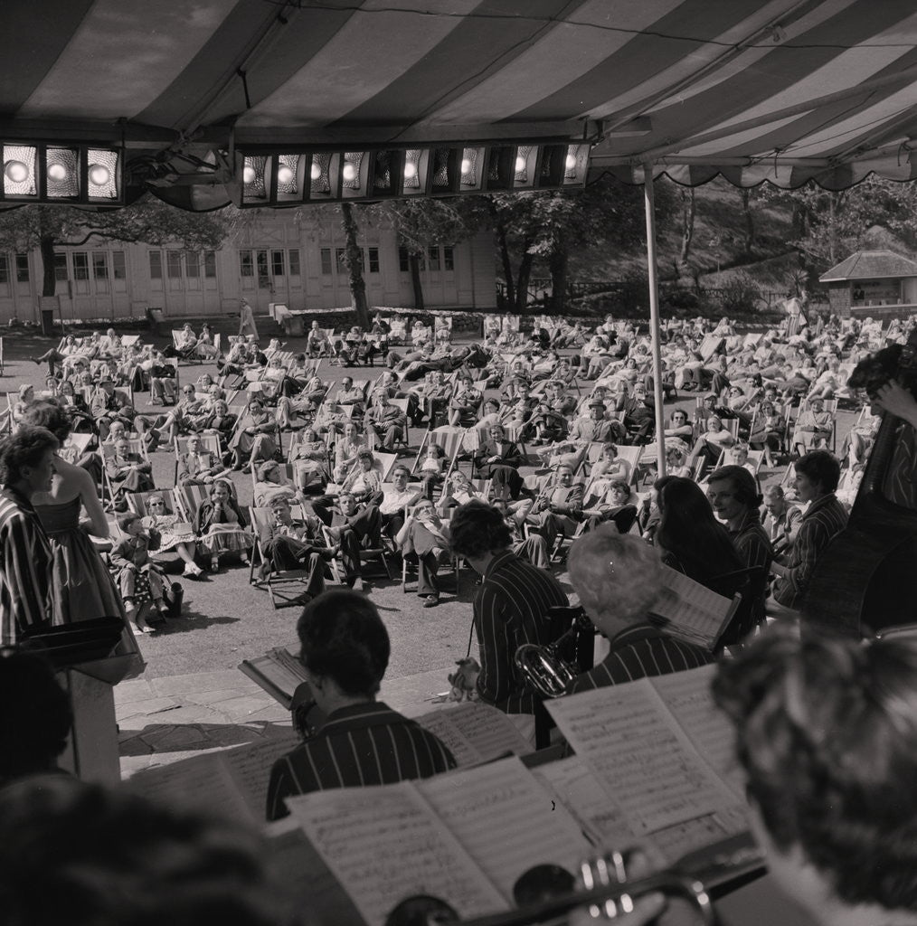 Detail of Ivy Benson and her All Girl Band at the Villa Marina by Manx Press Pictures