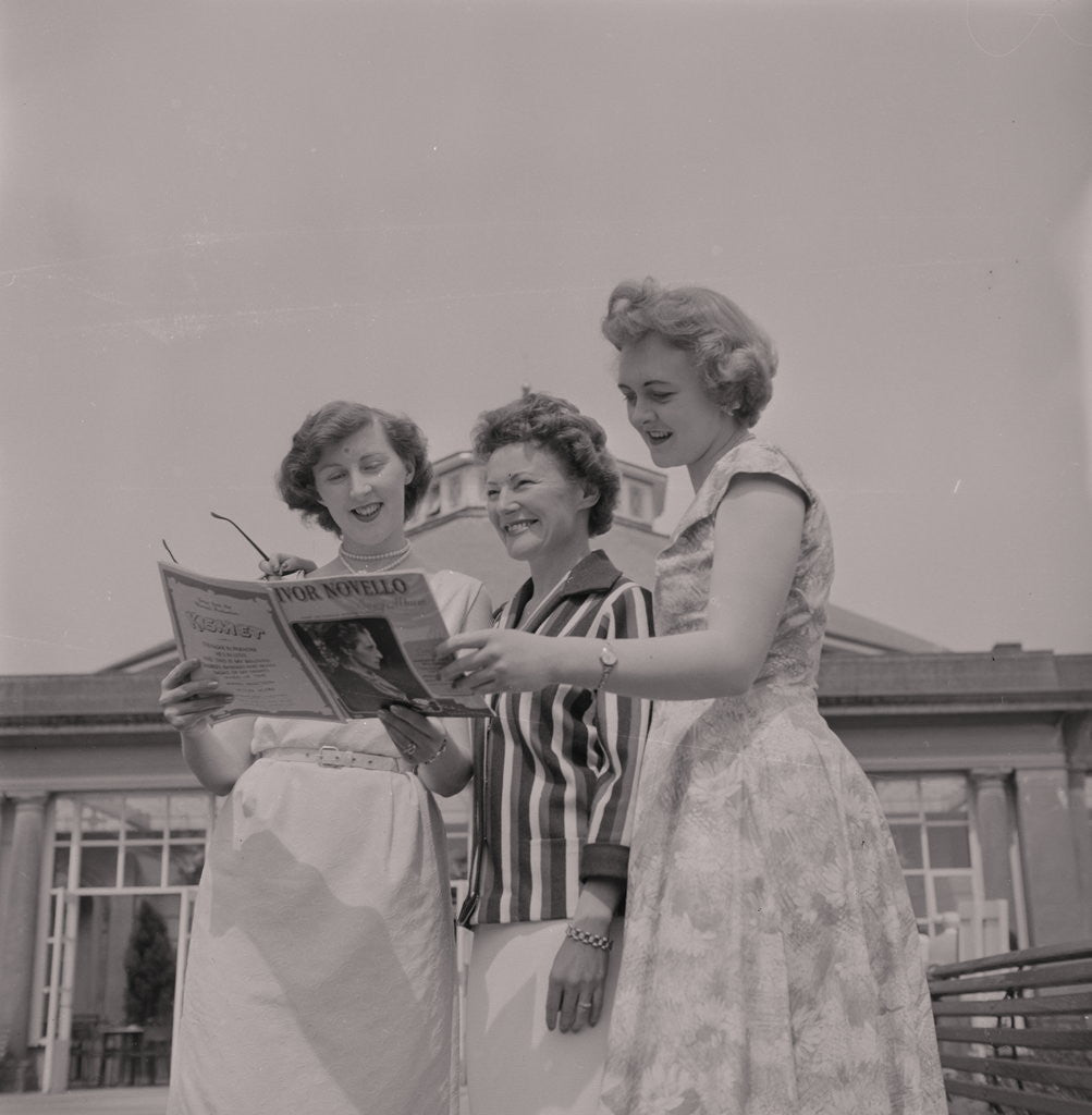 Detail of Miss Greeba (Mona Hudson), June Teare and Ivy Benson by Manx Press Pictures
