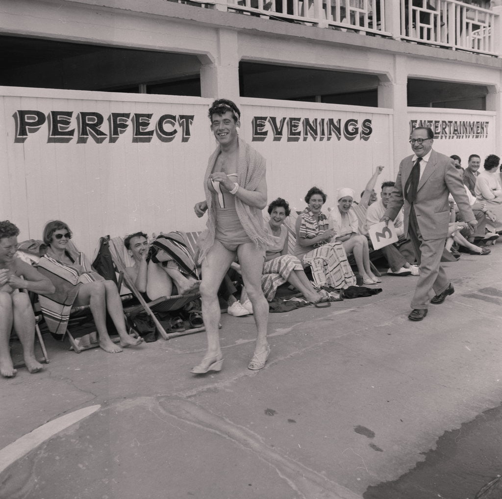 Detail of Majestic Bathing Beauties by Manx Press Pictures