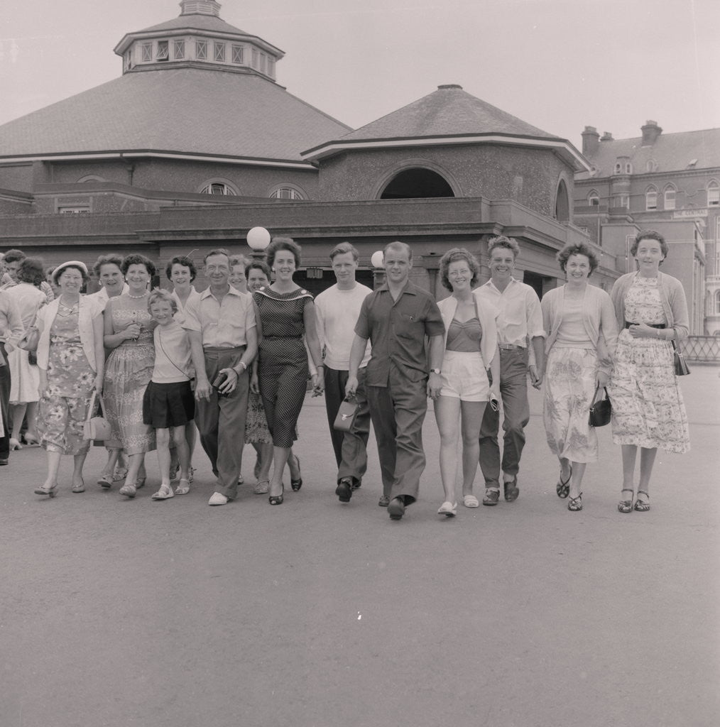 Detail of Yorkshire holidaymakers by Manx Press Pictures
