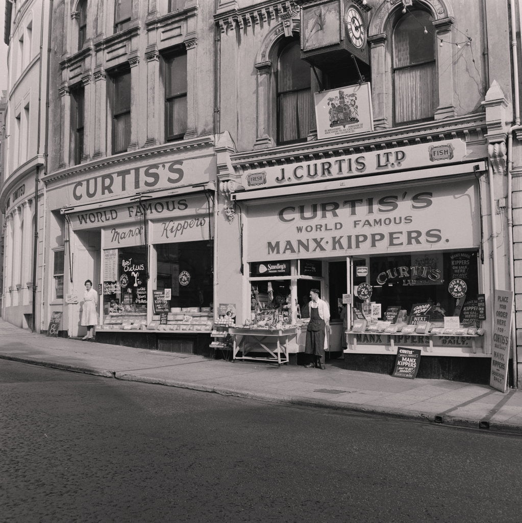 Detail of Curtis fish shops, Victoria Street, Douglas by Manx Press Pictures