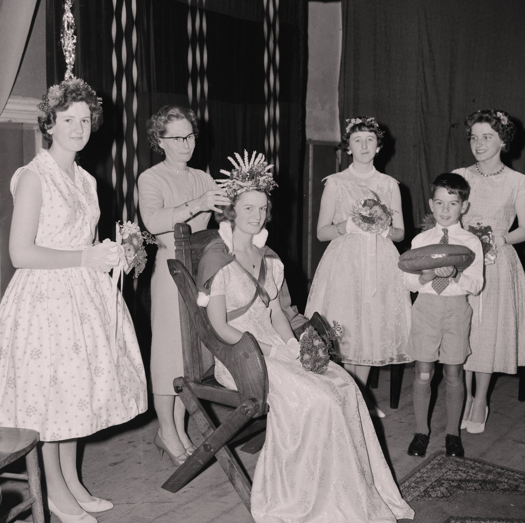 Detail of Crowning the Harvest Queen, Peel by Manx Press Pictures