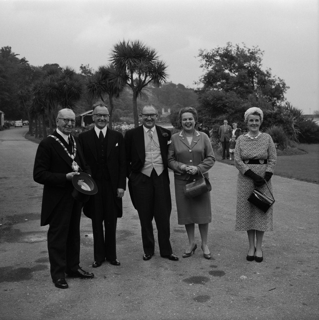 Detail of Lieutenant Governor Sir Ronald Herbert Garvey visits Ramsey by Manx Press Pictures