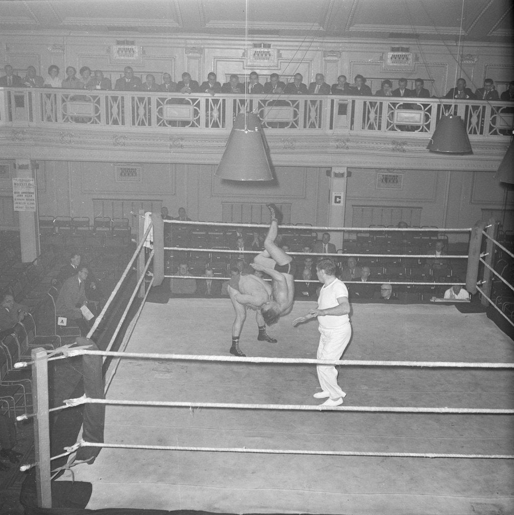 Detail of Wrestling at the Palais by Manx Press Pictures