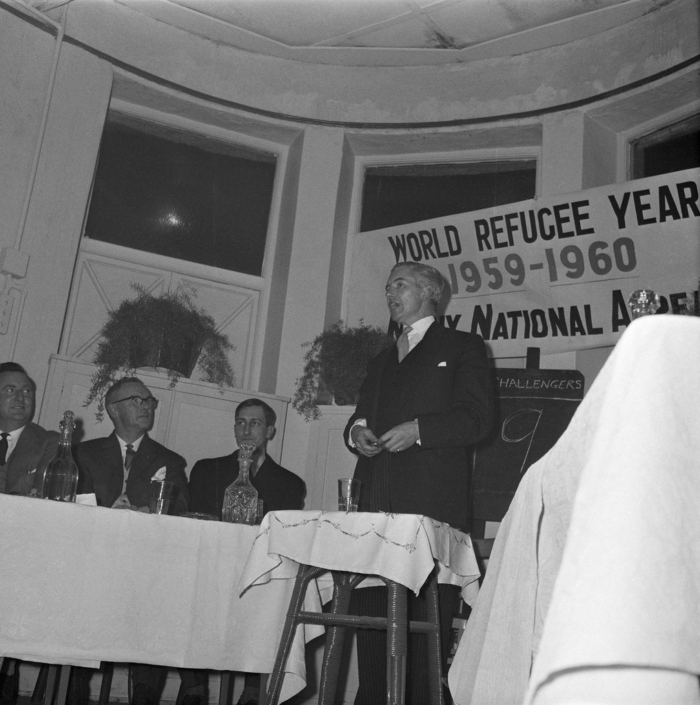 Detail of World Refugee Year meeting, Laxey by Manx Press Pictures