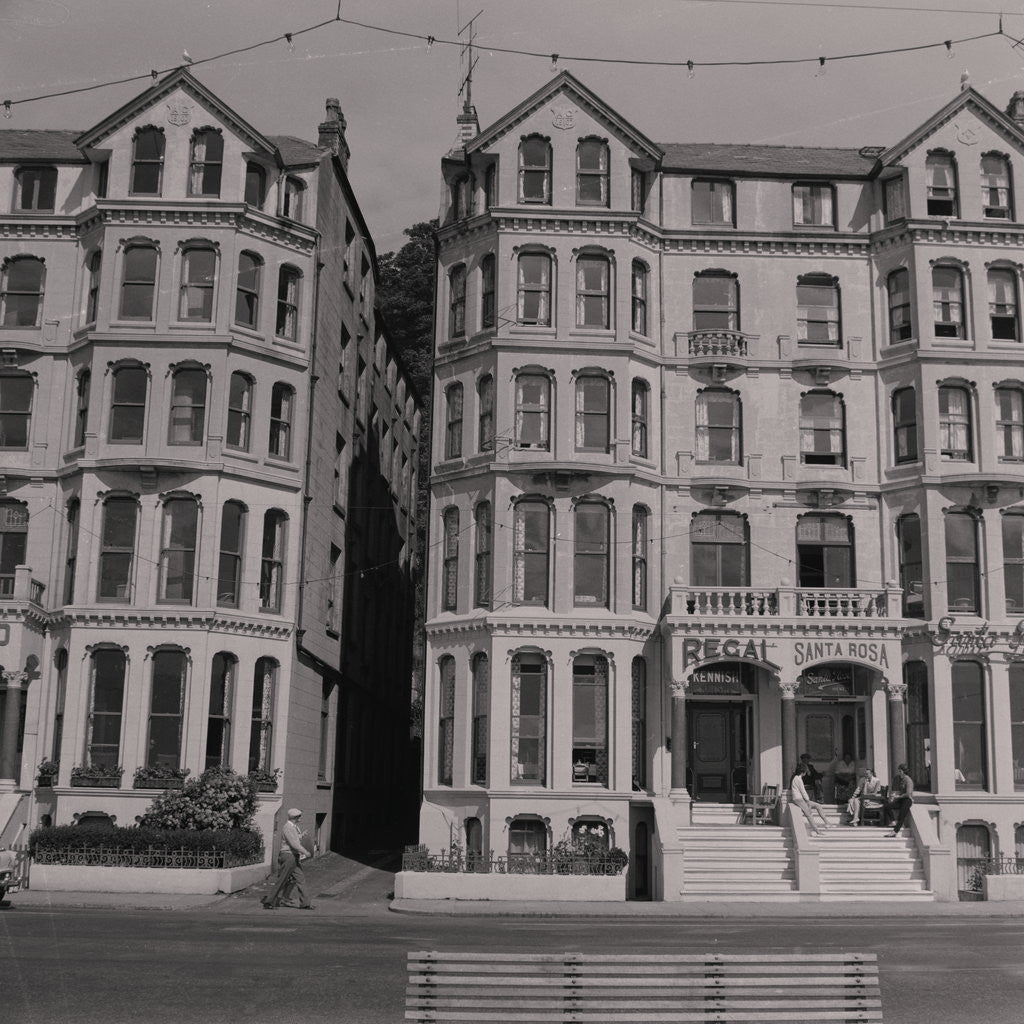 Detail of Regal boarding house by Manx Press Pictures