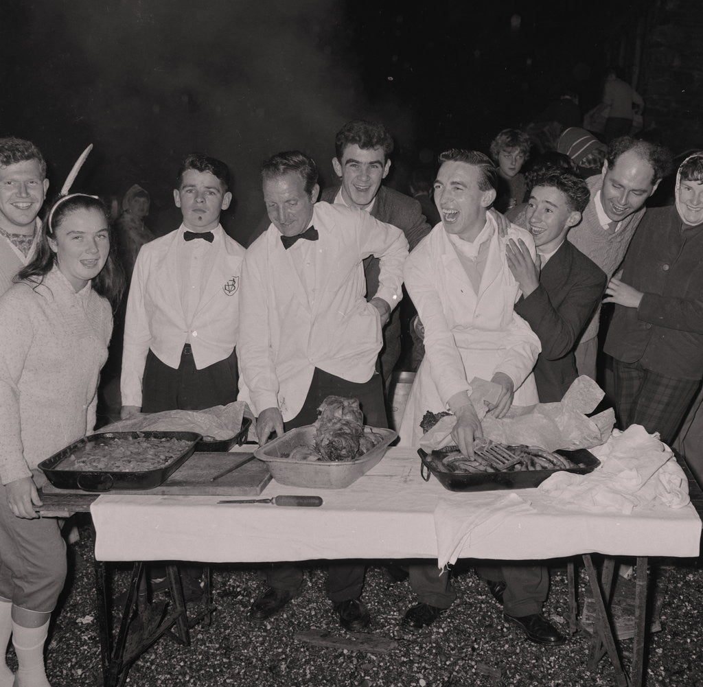 Detail of Belle Vue hotel beach barbeque, Port Erin by Manx Press Pictures