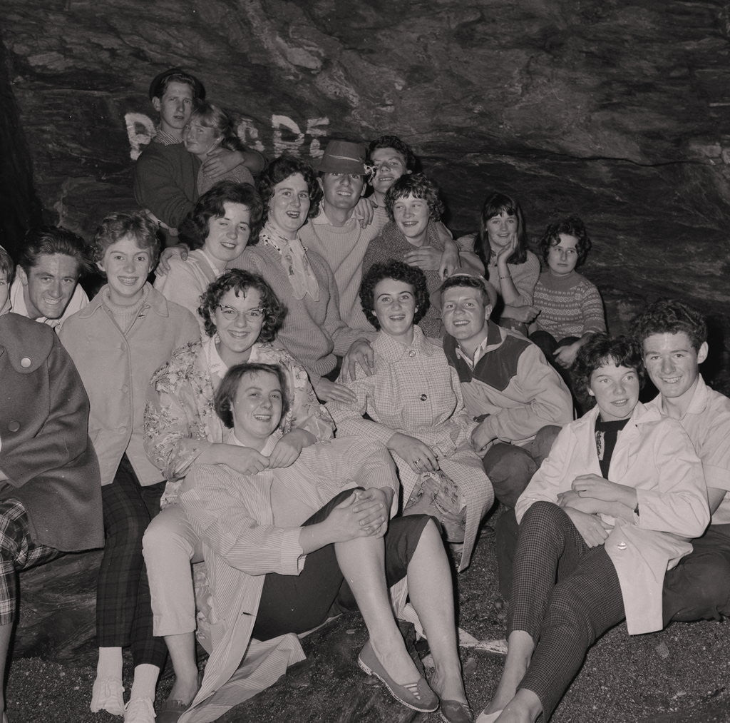 Detail of Belle Vue hotel beach barbeque, Port Erin by Manx Press Pictures