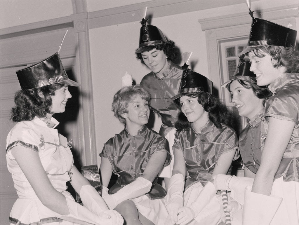 Detail of Drum majorettes by Manx Press Pictures