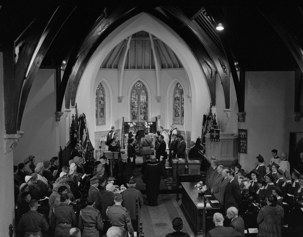 Detail of Armistice Service, St John's by Manx Press Pictures