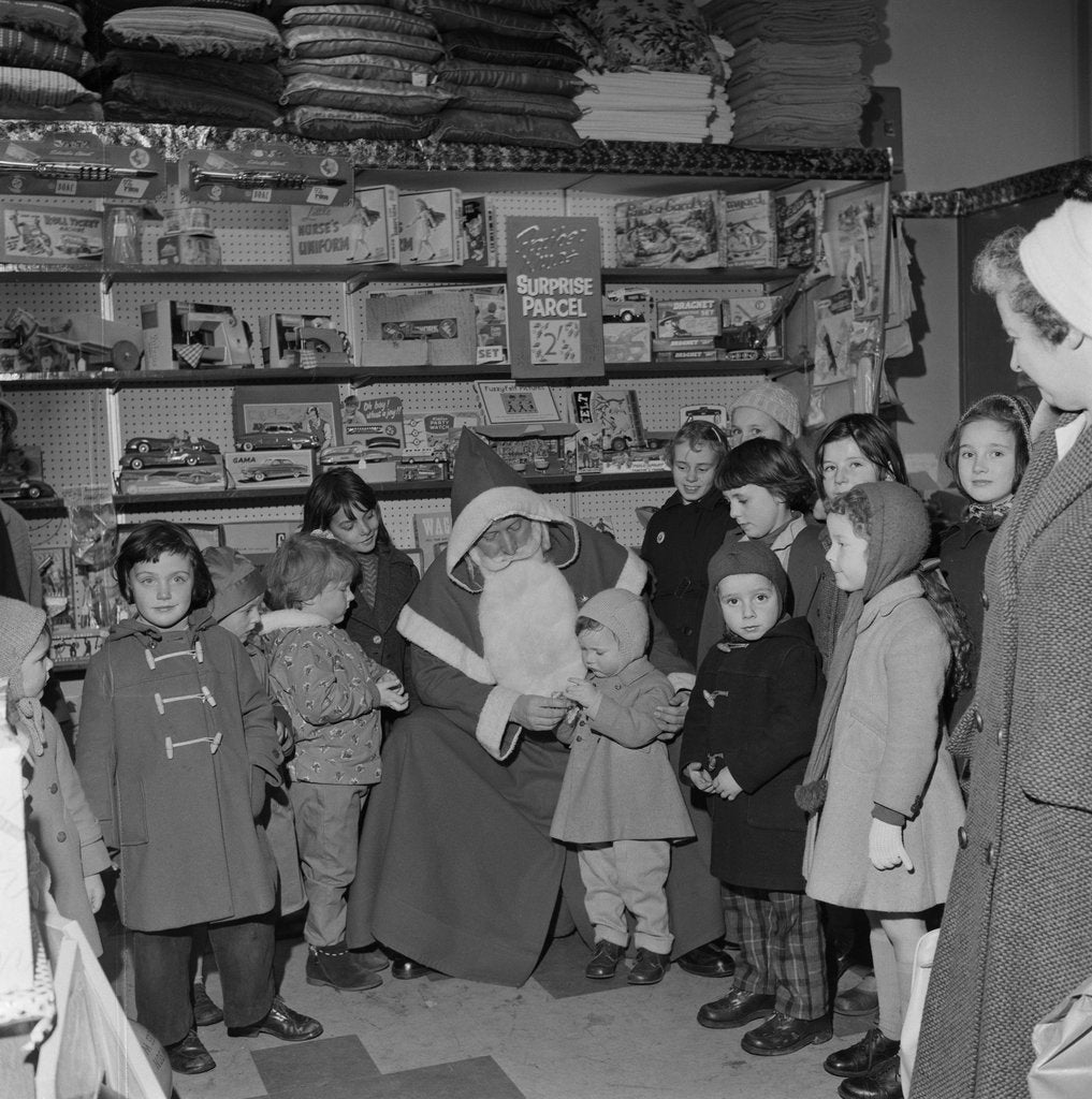 Detail of Father Christmas at the Co-Op, Douglas (?) by Manx Press Pictures