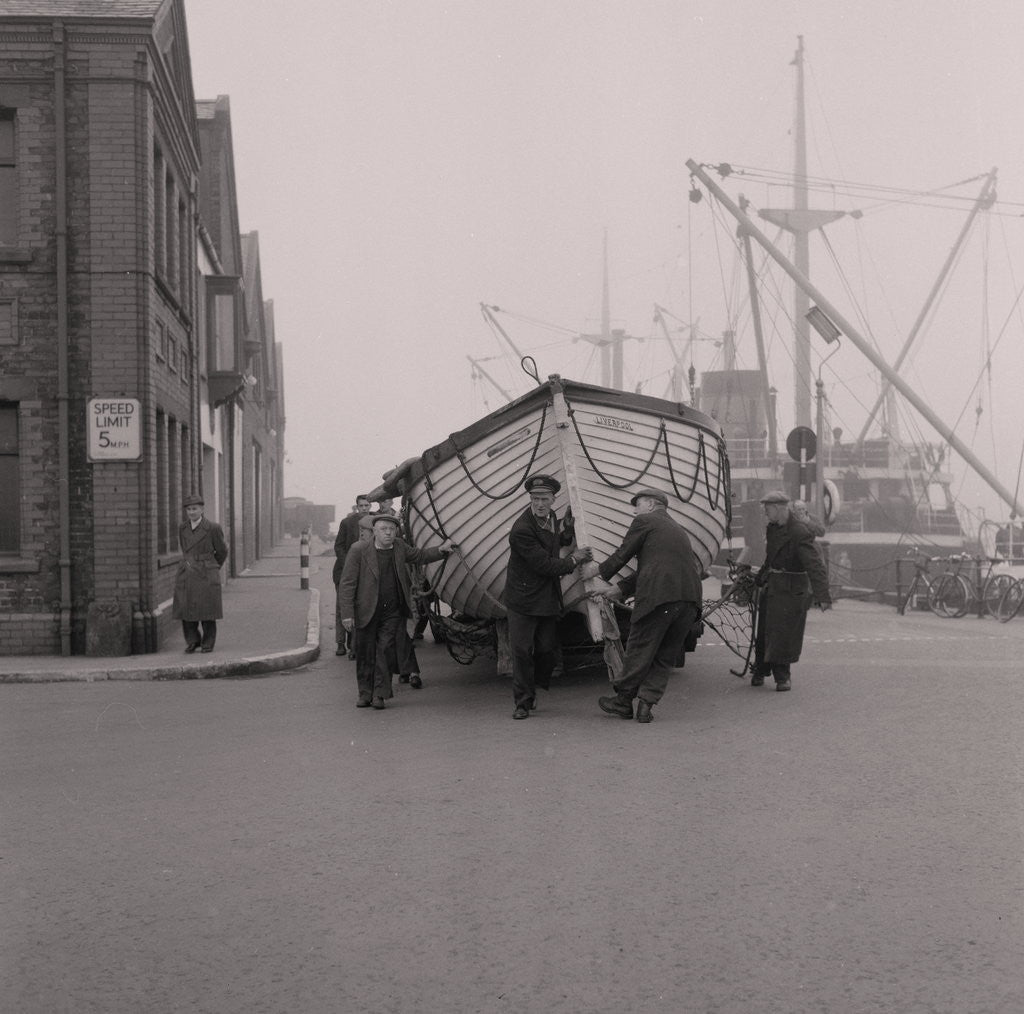 Detail of Lifeboat for Peel Viking Pageant by Manx Press Pictures