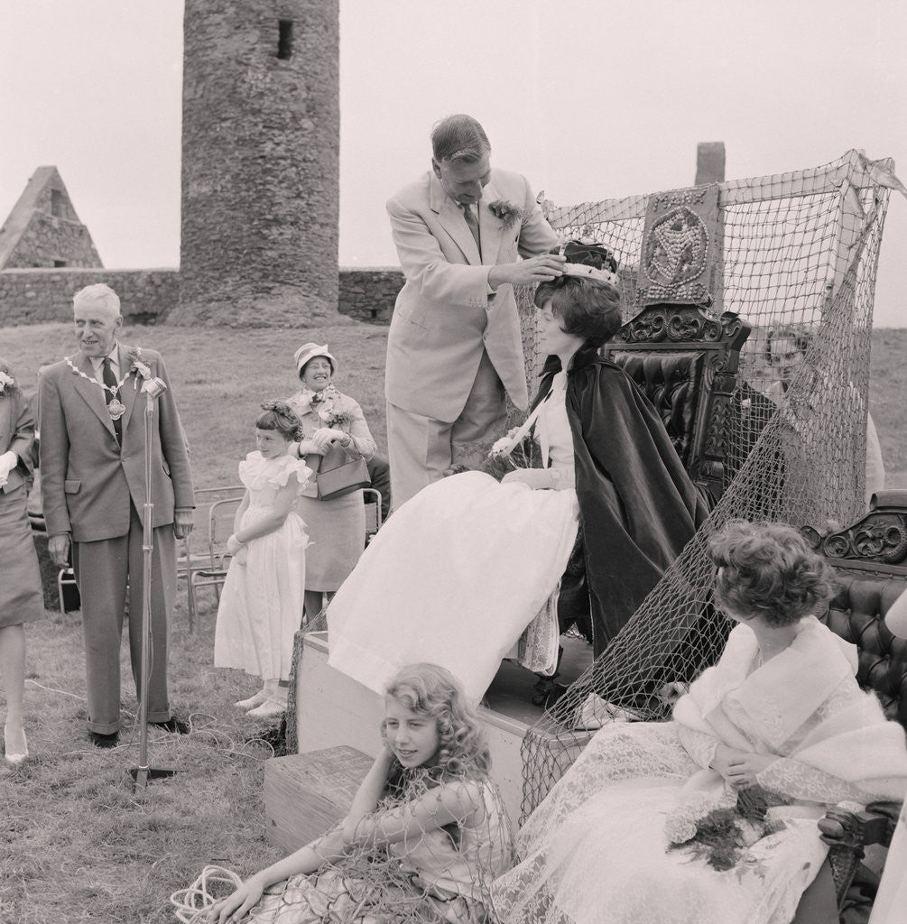 Detail of Herring Queen Day, Peel Castle by Manx Press Pictures
