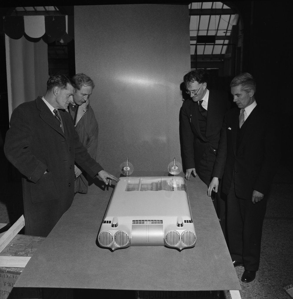 Detail of Model hovercraft by Manx Press Pictures