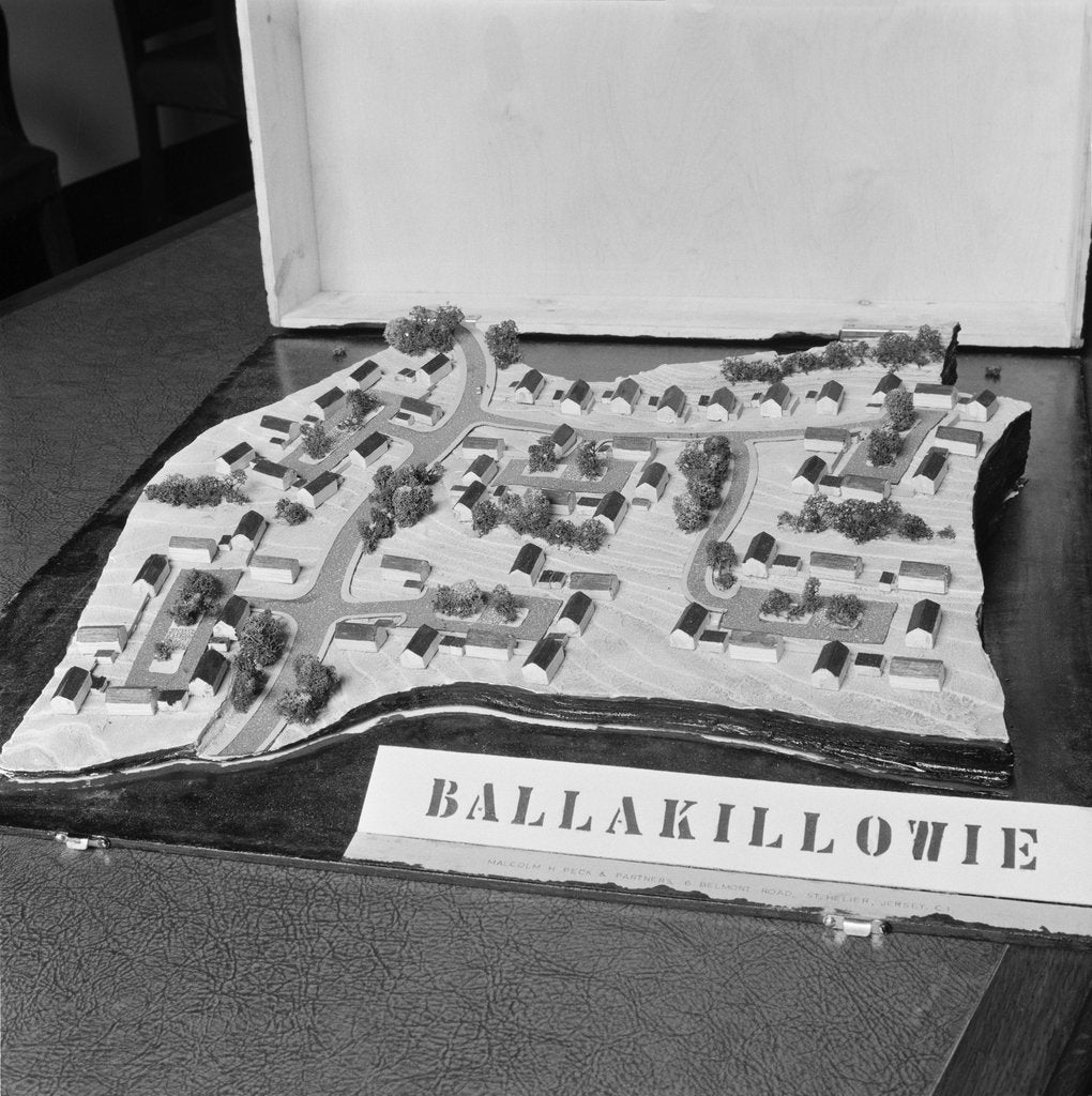 Detail of Ballakillowie housing model for the Isle of Man Tourist Board by Manx Press Pictures