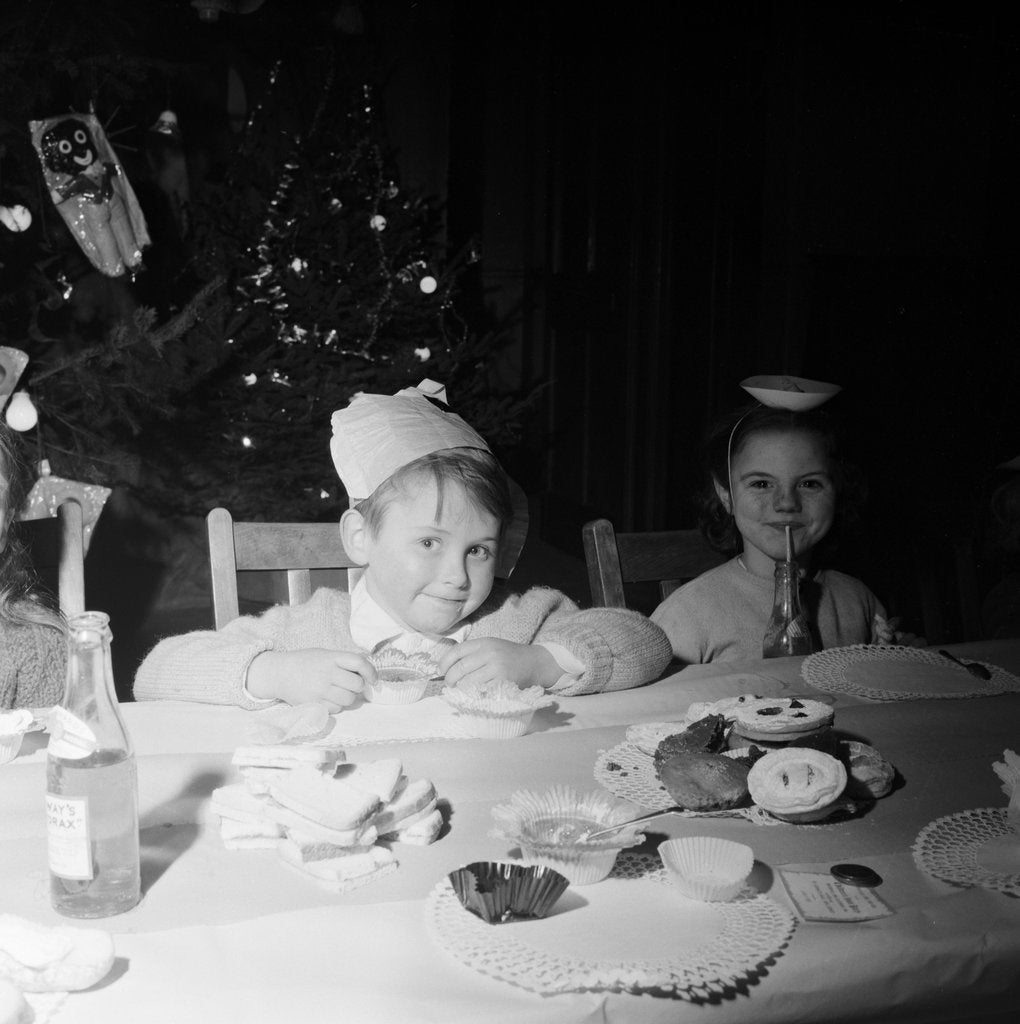 Detail of Firemen's Christmas party by Manx Press Pictures