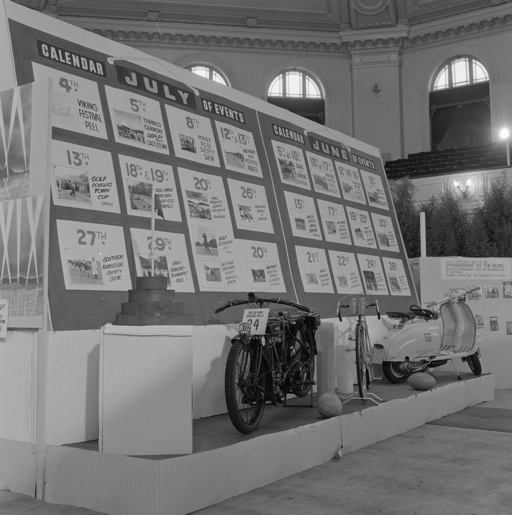 Detail of Tourism exhibition (display for Leonard Bond), Villa Marina, Douglas by Manx Press Pictures