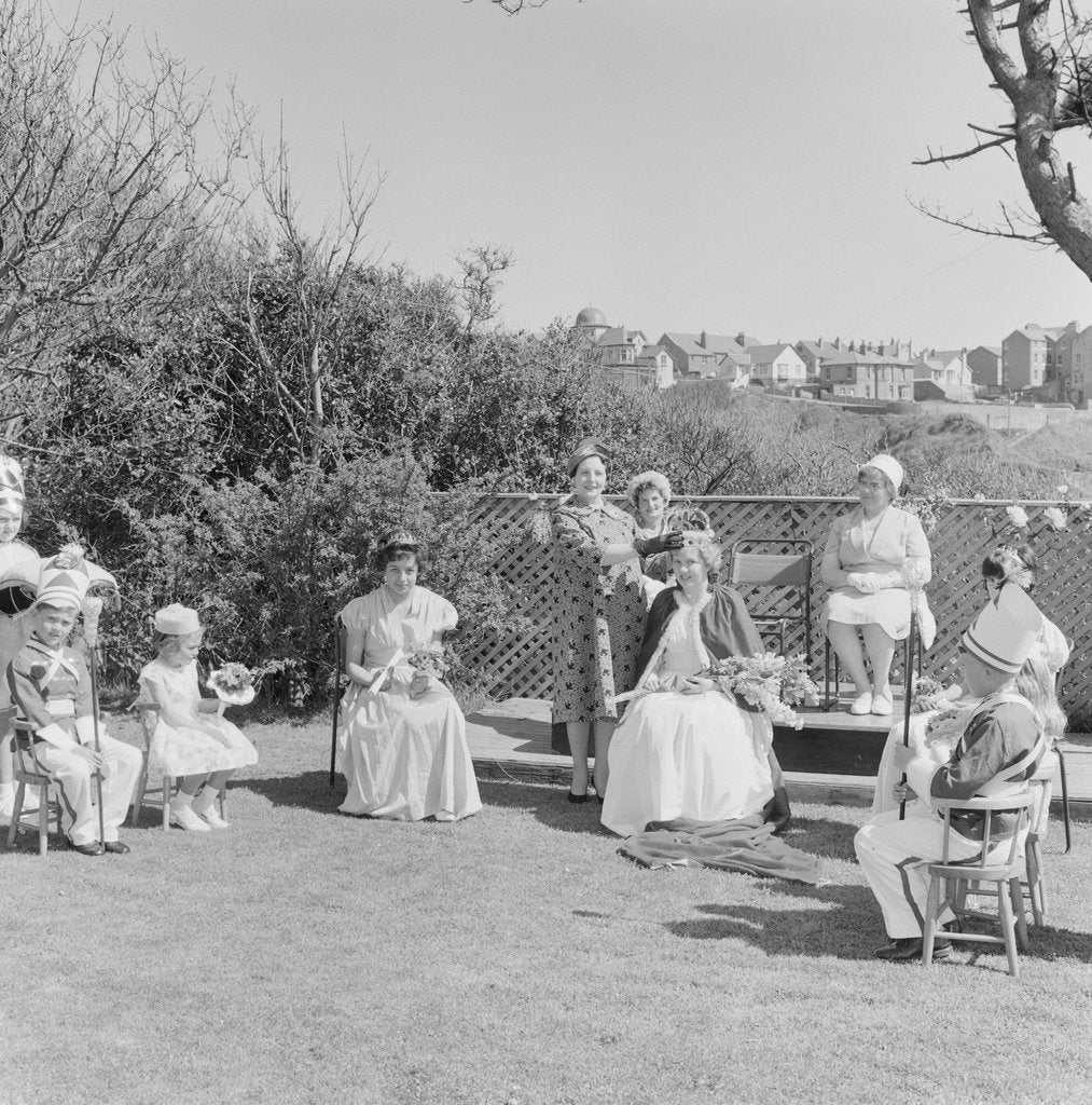Detail of Crowning the May Queen, Port Erin by Manx Press Pictures