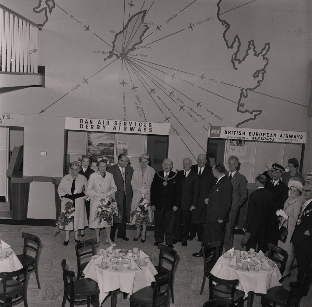 Detail of Opening of the Air Terminal at the Douglas Bus Station by Manx Press Pictures