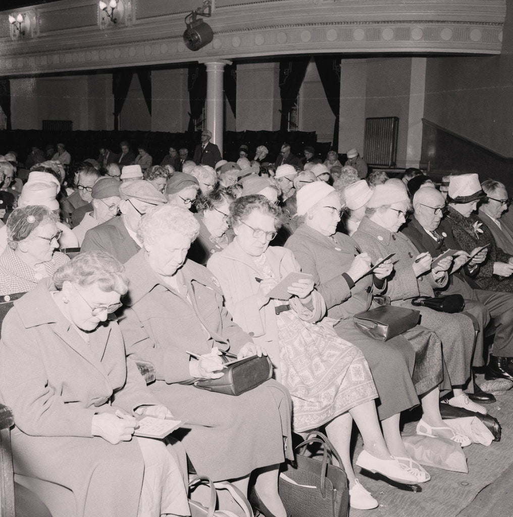 Detail of Old age pensioners bingo, Villa Marina by Manx Press Pictures