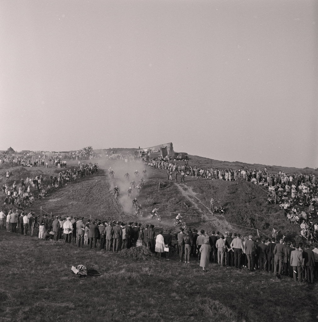 Detail of Motorcycle scramble, Douglas Head by Manx Press Pictures