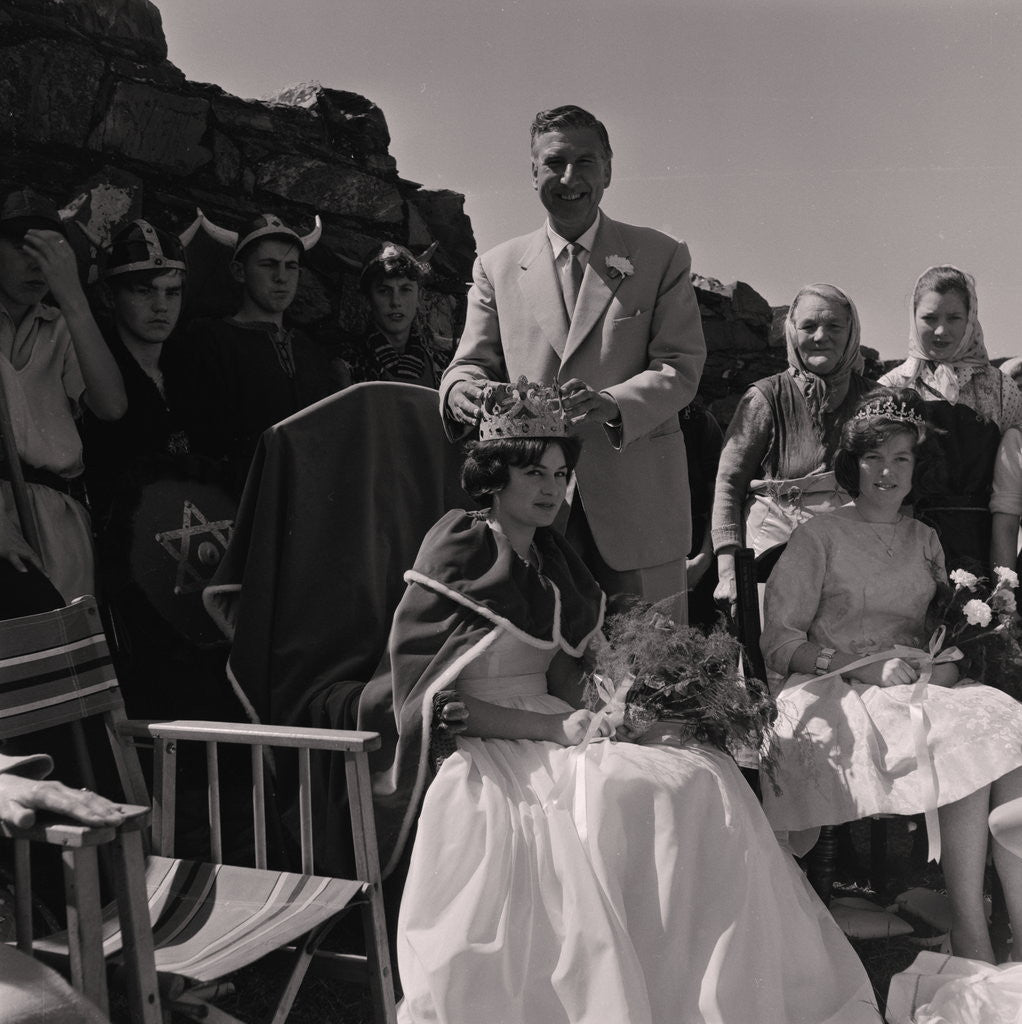Detail of Herring Queen crowned, Peel Castle by Manx Press Pictures