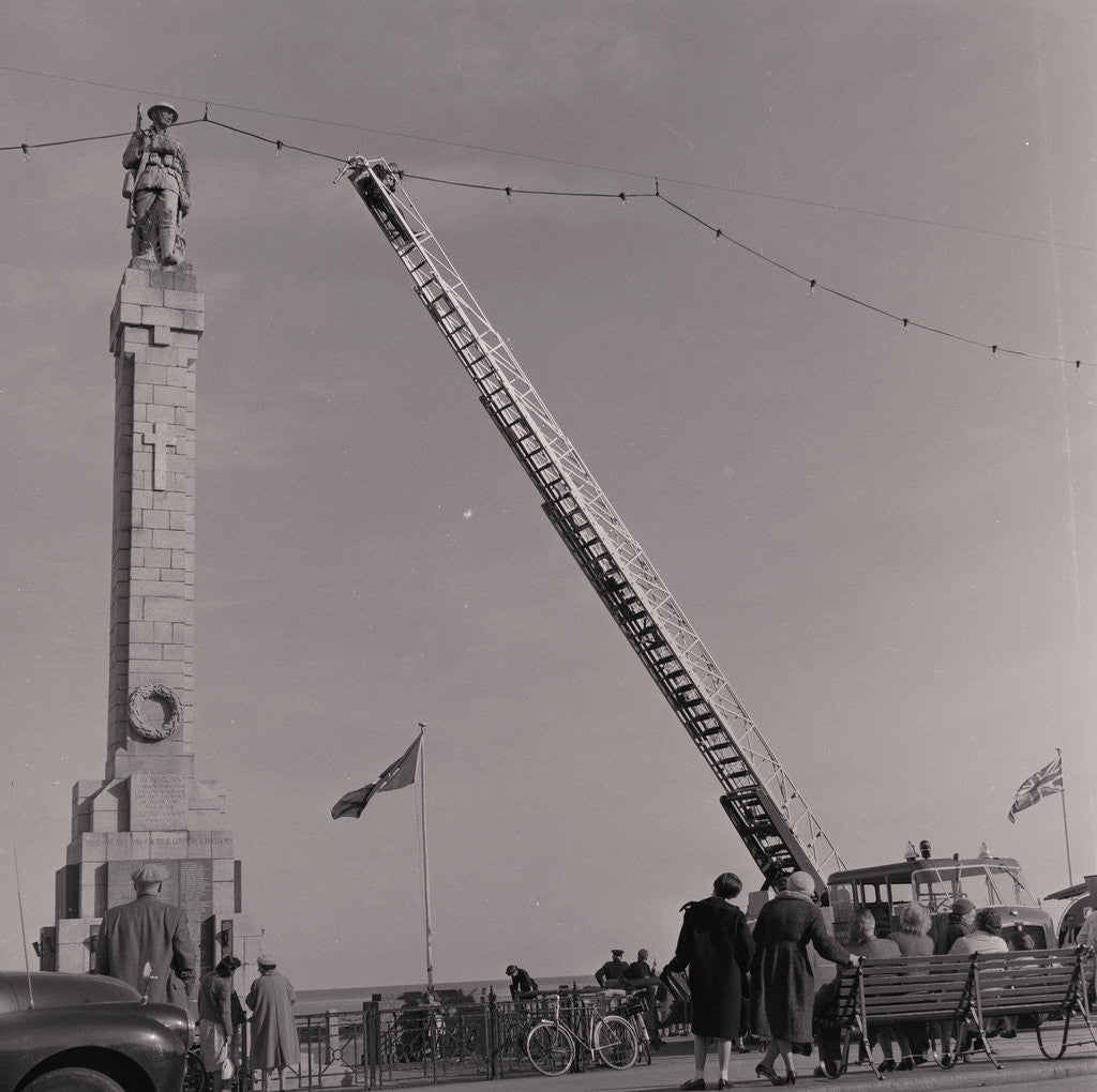 Detail of Fire Brigade demonstration on Douglas Promenade by Manx Press Pictures