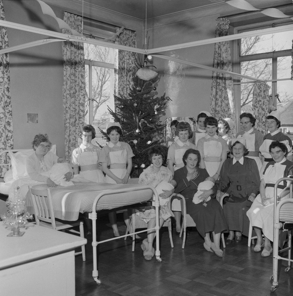 Detail of Maternity Home (The Jane, Douglas?), Christmas by Manx Press Pictures