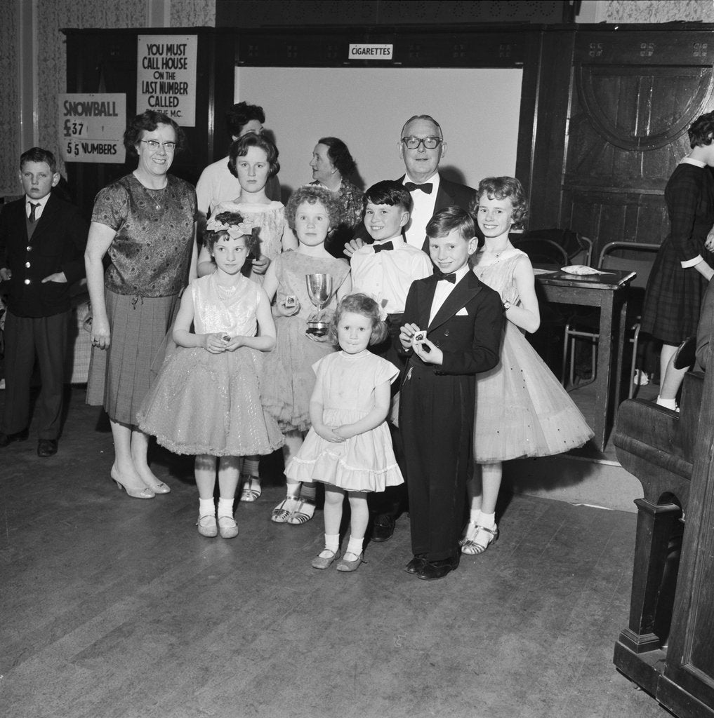 Detail of Children's Old Time dance competitions, Cabin Ballroom, Isle of Man by Manx Press Pictures