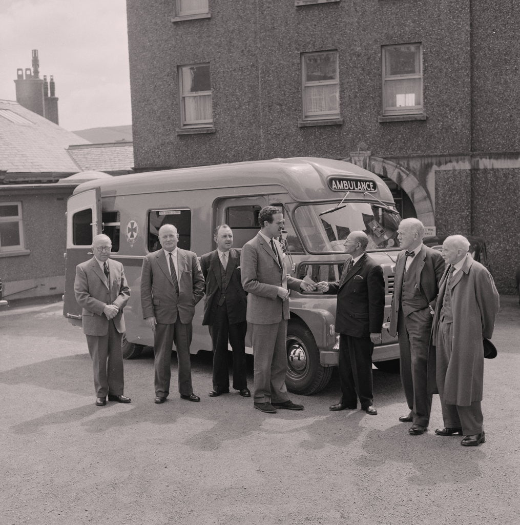 Detail of New ambulance for Noble's Hospital by Manx Press Pictures
