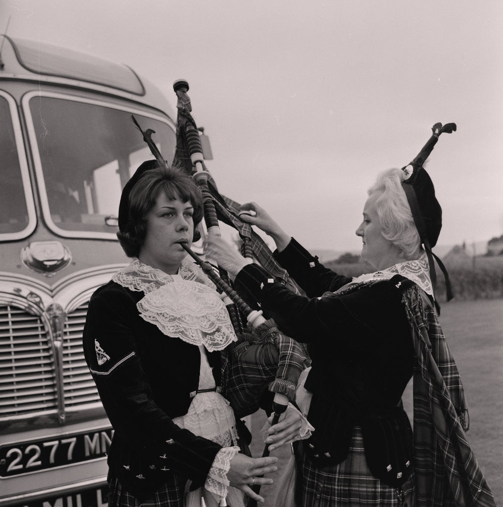 Detail of Dagenham Girl Pipers by Manx Press Pictures
