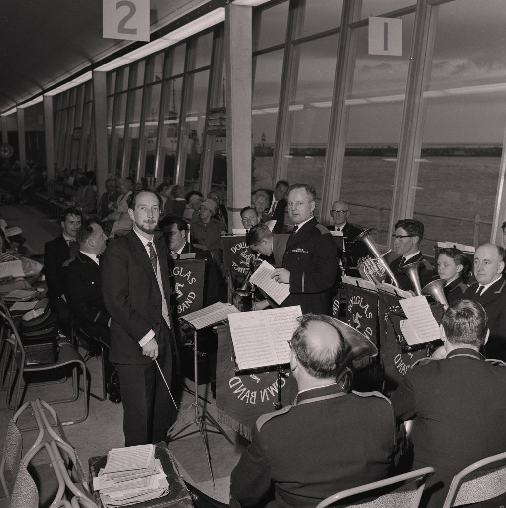 Detail of Town Band at Douglas Sea Terminal by Manx Press Pictures