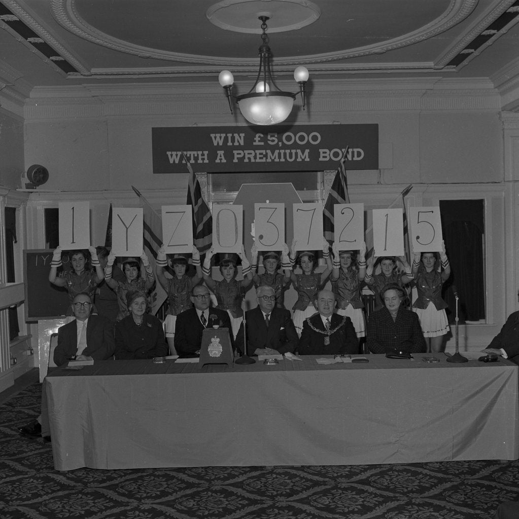 Detail of Switching on ERNIE Premium Bond Lottery, Villa Marina, Douglas by Manx Press Pictures