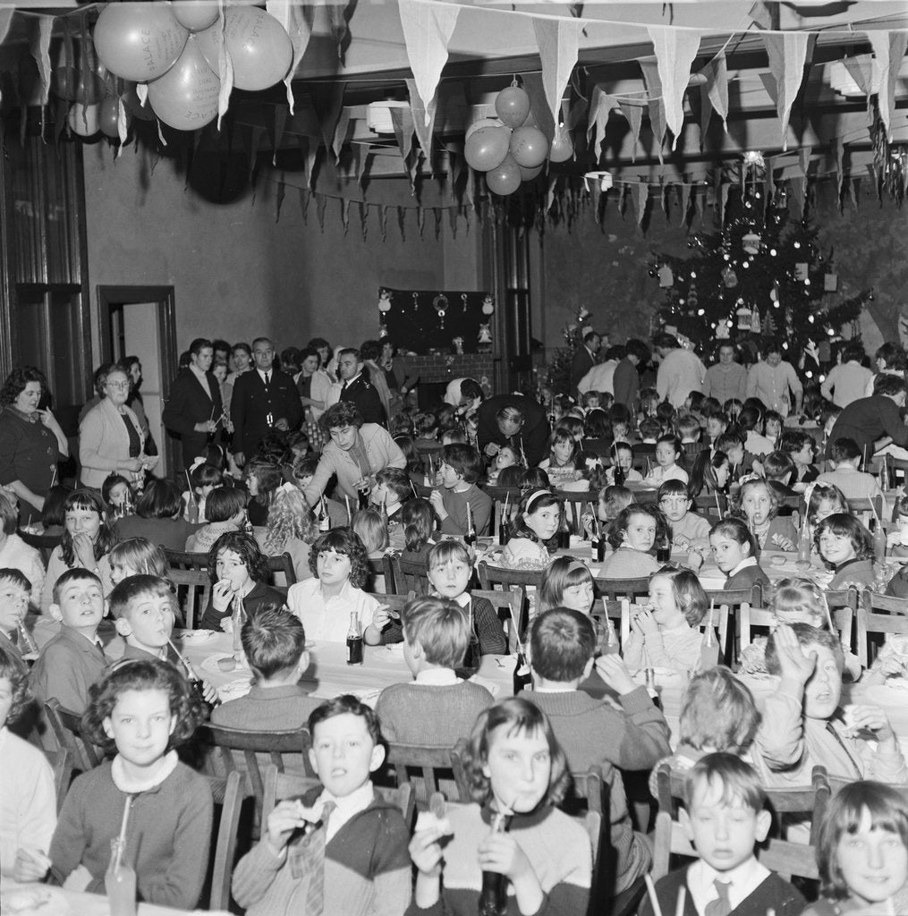 Detail of Children's party by Peel Police by Manx Press Pictures