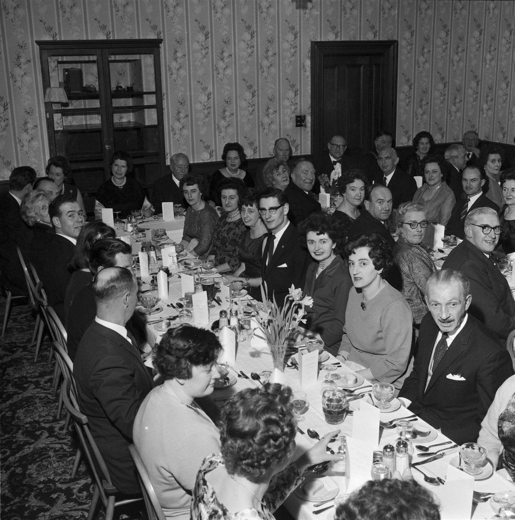 Detail of Ramsey Grammar School dinner at Ravensdale by Manx Press Pictures