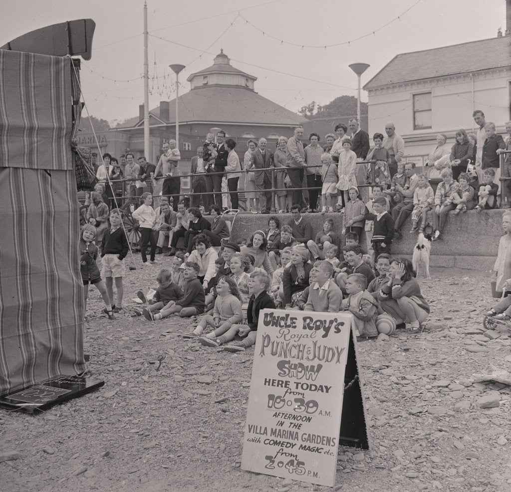 Detail of Punch and Judy on Douglas beach by Manx Press Pictures