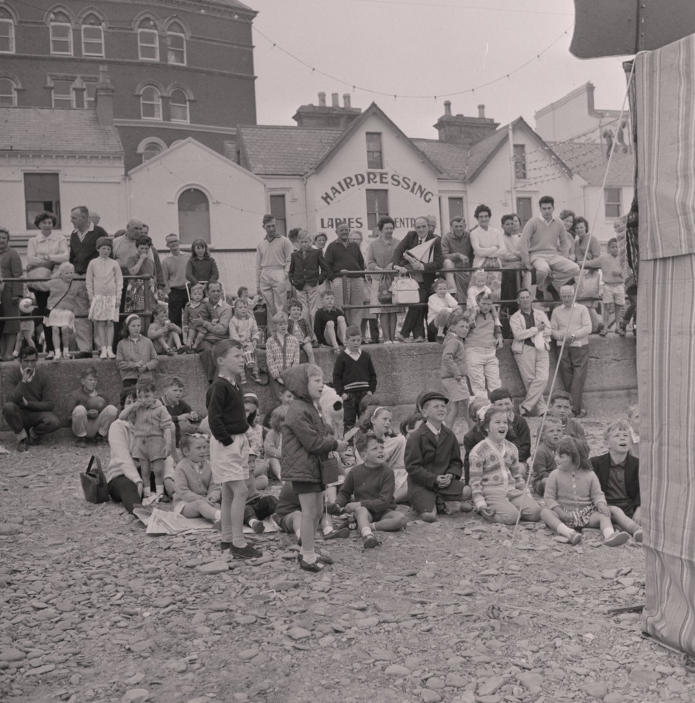 Detail of Punch and Judy on Douglas beach by Manx Press Pictures