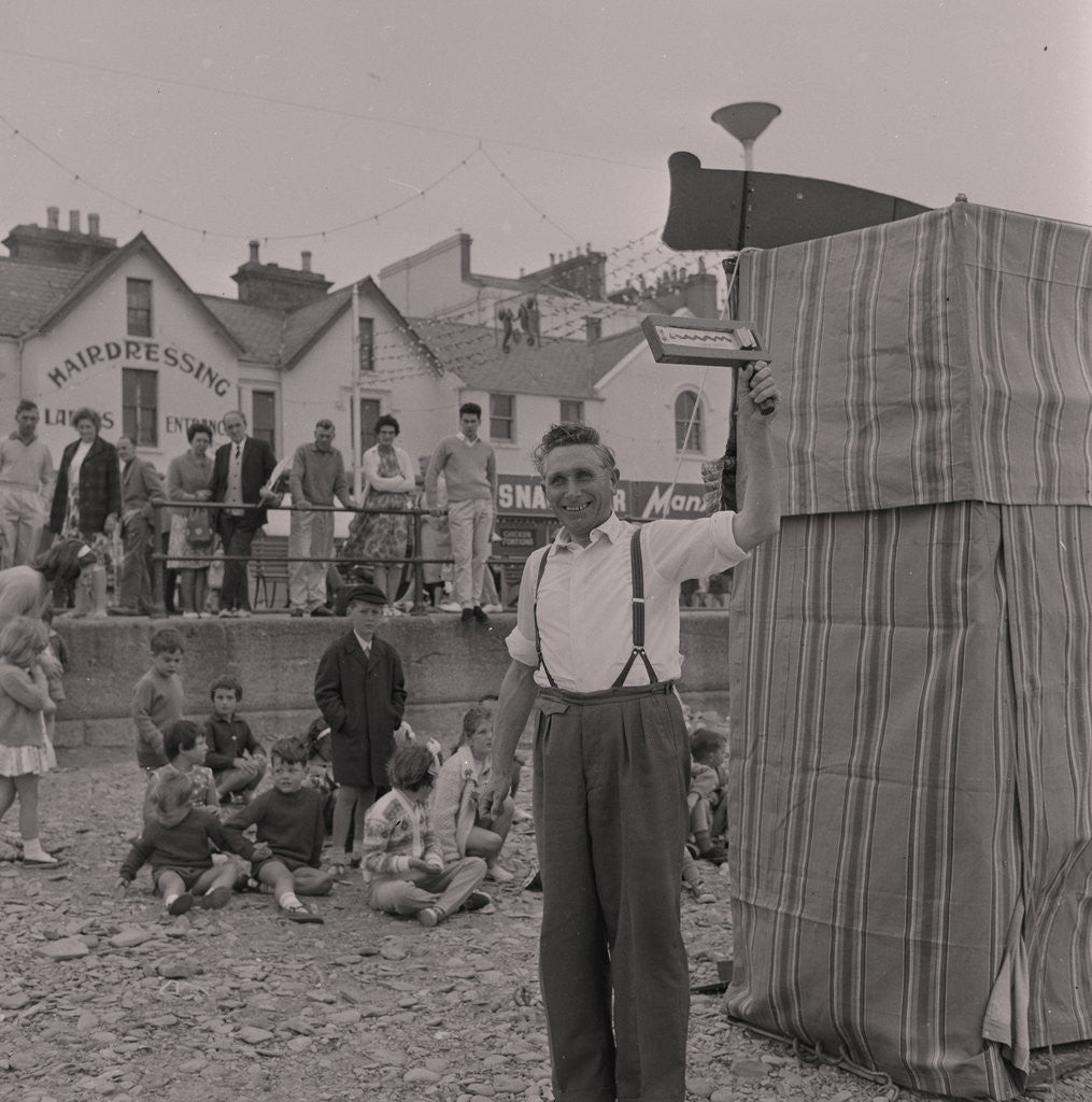Detail of Punch and Judy on Douglas beach by Manx Press Pictures