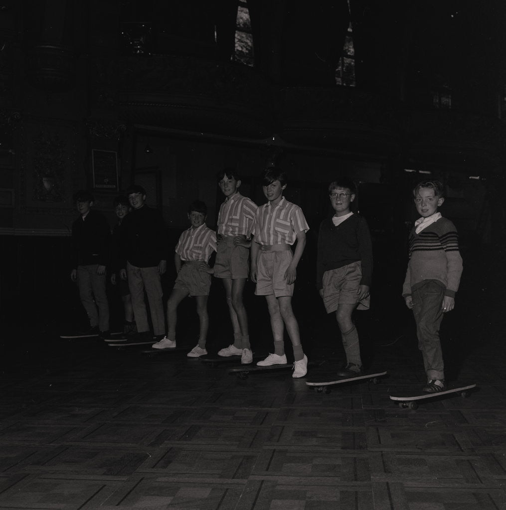 Detail of Skateboarding at the Palace by Manx Press Pictures