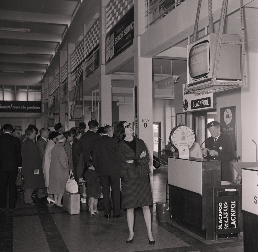 Detail of Television at Ronaldsway Airport by Manx Press Pictures