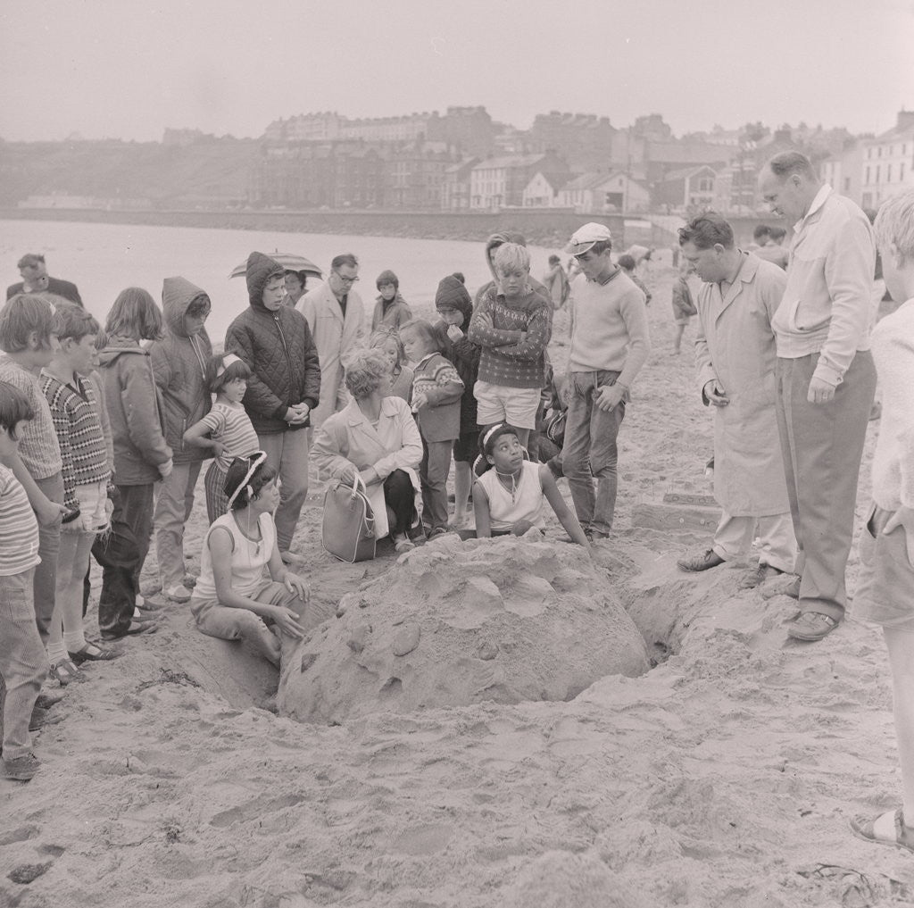 Detail of Sandcastle competition, Peel by Manx Press Pictures