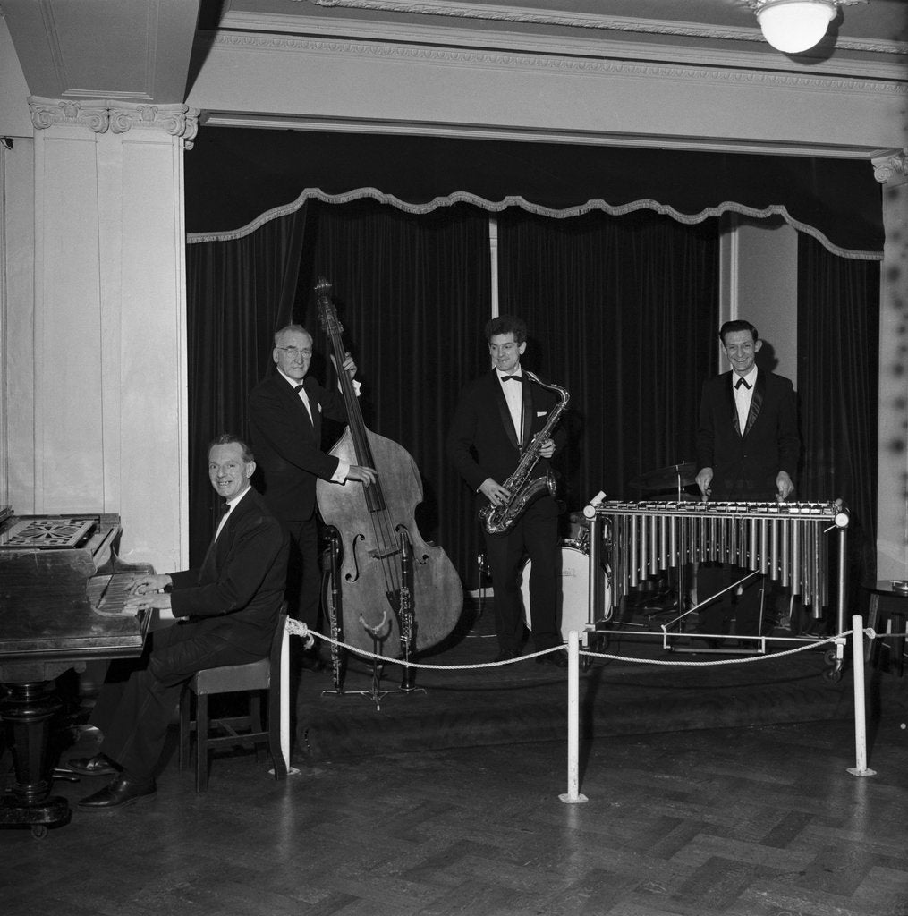 Detail of Band at the Belle Vue, Isle of Man by Manx Press Pictures