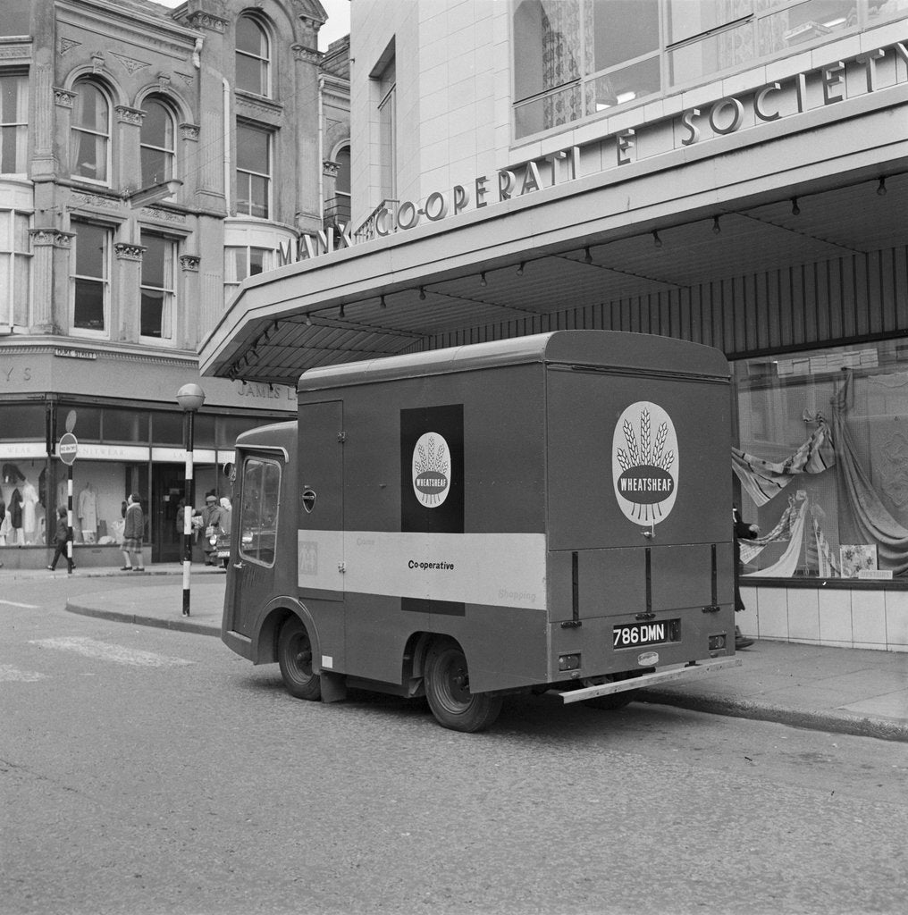 Detail of Co-op electric van, Douglas by Manx Press Pictures
