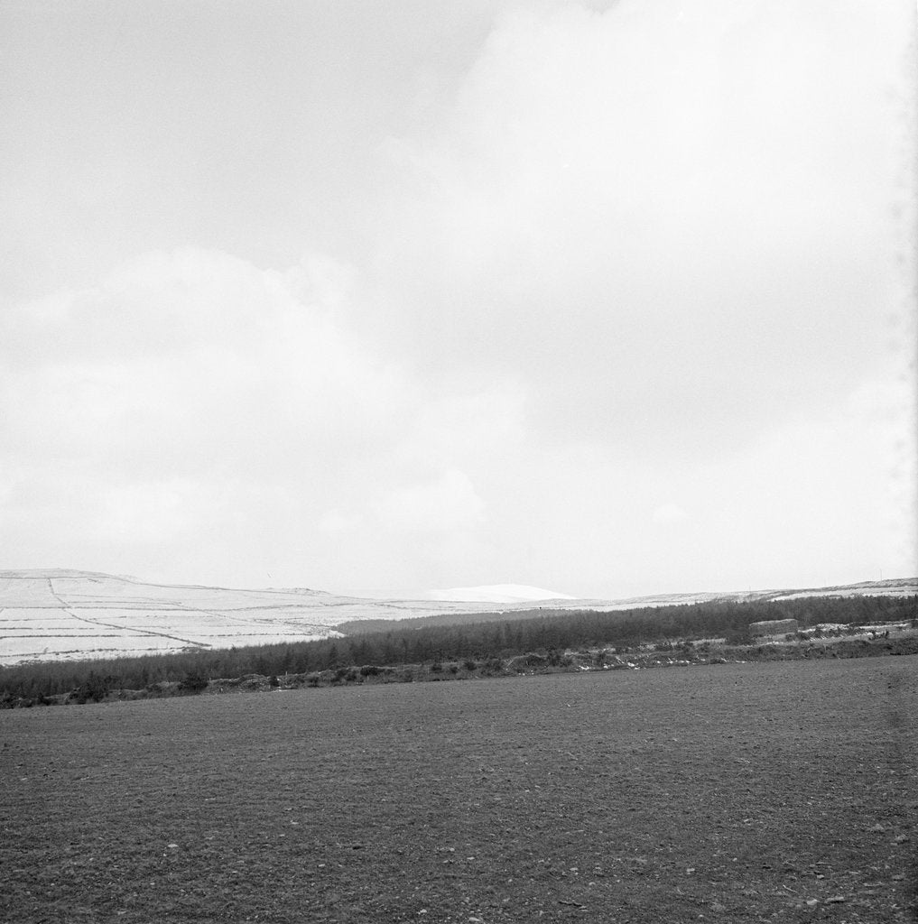 Detail of Snow on Snaefell by Manx Press Pictures