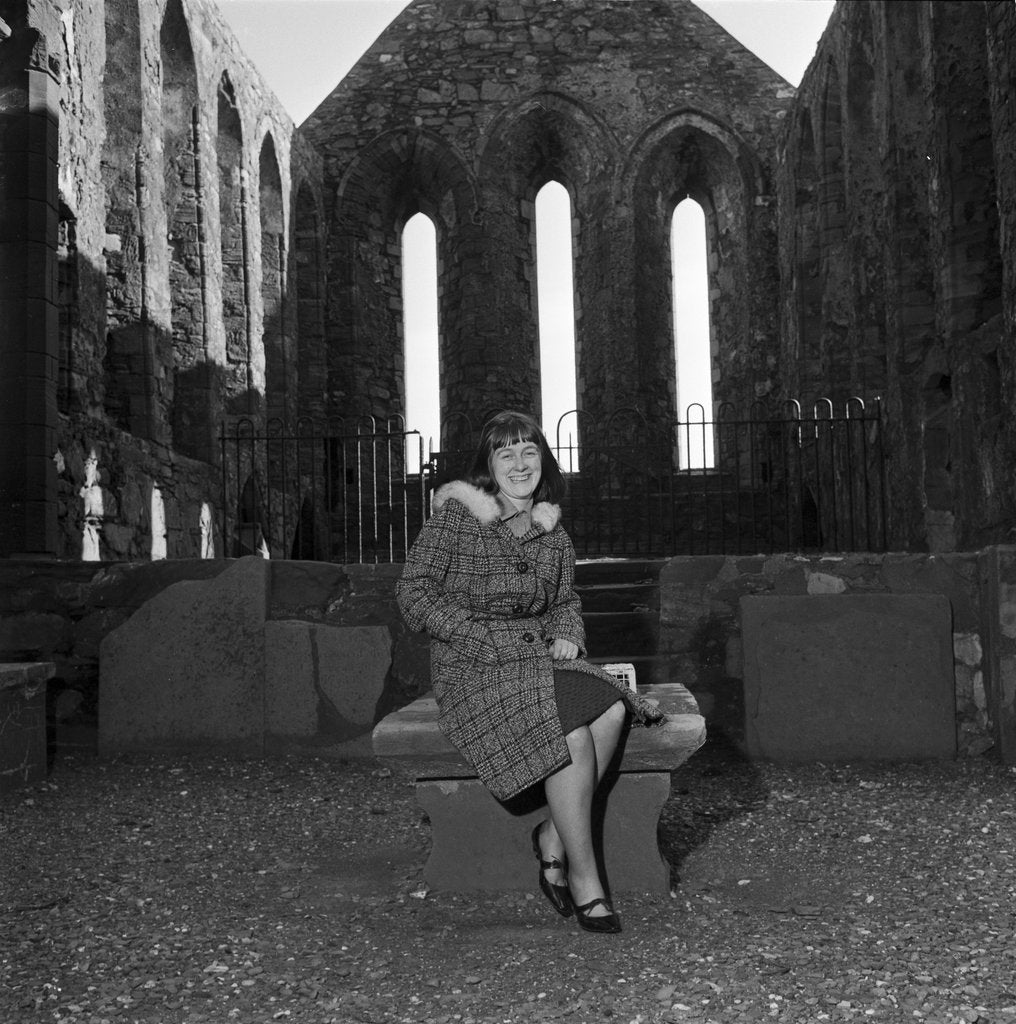 Detail of Bride at Peel Castle by Manx Press Pictures